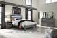 Baystorm Queen Panel Bed with Mirrored Dresser and Nightstand - Premier Furniture & Mattress