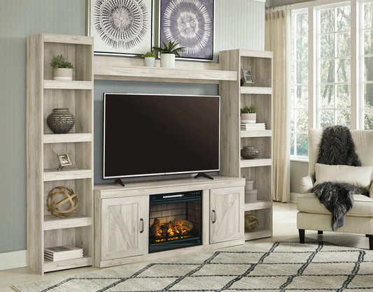 Bellaby 4-Piece Entertainment Center with Electric Fireplace Premier Furniture & Mattress