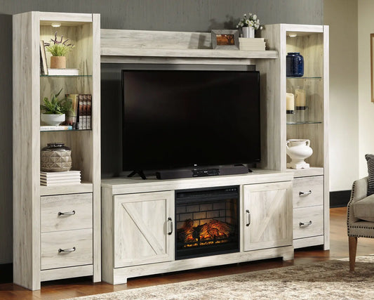Bellaby 4-Piece Entertainment Center with Electric Fireplace Premier Furniture & Mattress