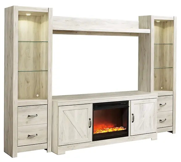 Bellaby 4-Piece Entertainment Center with Fireplace - Premier Furniture & Mattress