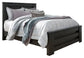 Brinxton Queen Panel Bed with Mirrored Dresser - Premier Furniture & Mattress
