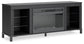 Cayberry TV Stand with Fireplace Premier Furniture & Mattress