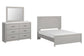 Cottonburg Queen Panel Bed with Mirrored Dresser Premier Furniture & Mattress