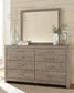 Culverbach King Panel Bed with Mirrored Dresser and 2 Nightstands Premier Furniture & Mattress