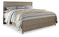 Culverbach King Panel Bed with Mirrored Dresser and 2 Nightstands Premier Furniture & Mattress