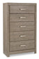 Culverbach King Panel Bed with Mirrored Dresser and Chest Premier Furniture & Mattress