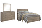Culverbach Queen Panel Bed with Mirrored Dresser Premier Furniture & Mattress