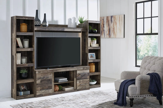 Derekson 4-Piece Entertainment Center Premier Furniture & Mattress