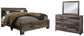Derekson King Panel Bed with Mirrored Dresser - Premier Furniture & Mattress