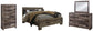 Derekson King Panel Bed with Mirrored Dresser and Chest - Premier Furniture & Mattress