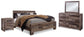 Derekson King Panel Bed with Mirrored Dresser and Nightstand - Premier Furniture & Mattress