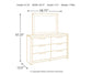 Derekson King Panel Bed with Mirrored Dresser and Nightstand - Premier Furniture & Mattress