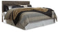 Derekson King Panel Headboard with Mirrored Dresser and Chest Premier Furniture & Mattress