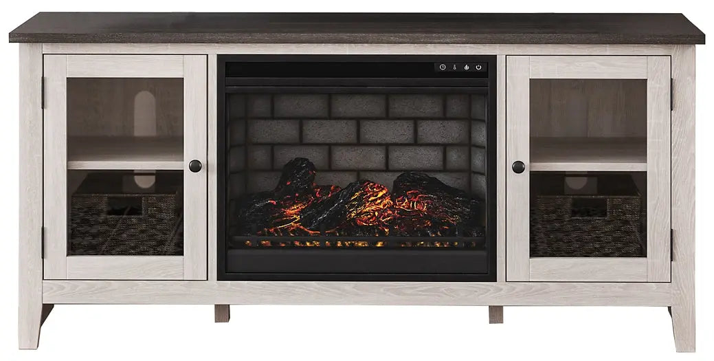Dorrinson 60" TV Stand with Electric Fireplace Premier Furniture & Mattress