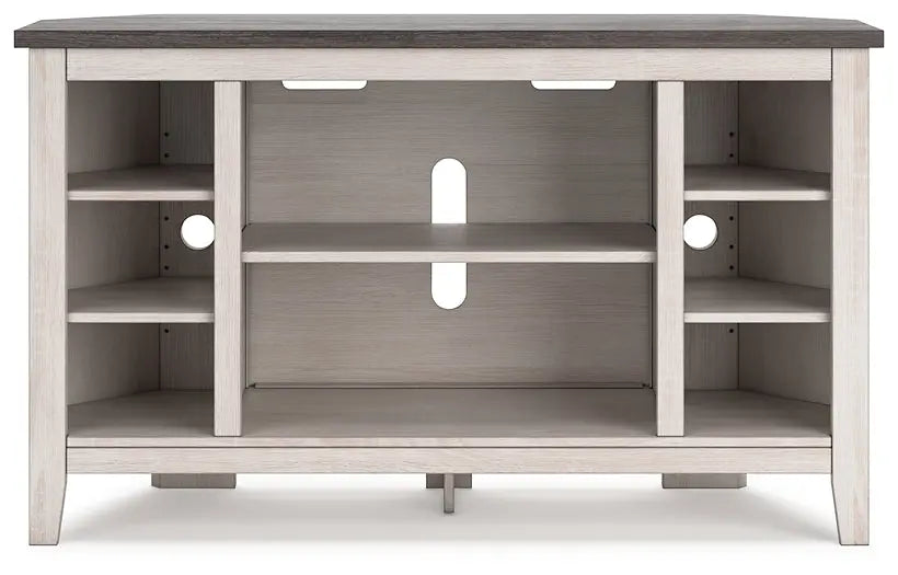 Dorrinson Corner TV Stand/Fireplace OPT - Premier Furniture & Mattress