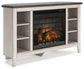 Dorrinson Corner TV Stand with Electric Fireplace - Premier Furniture & Mattress