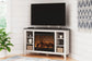 Dorrinson Corner TV Stand with Electric Fireplace - Premier Furniture & Mattress