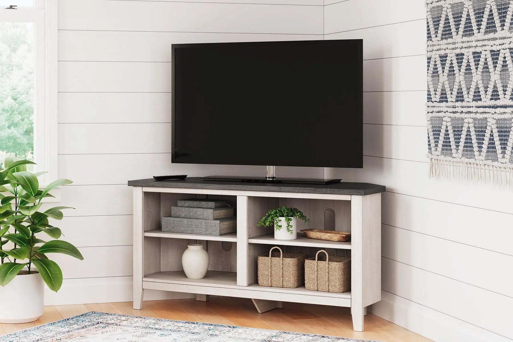 Dorrinson Small Corner TV Stand Premier Furniture & Mattress