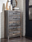 Drystan King/California King Bookcase Headboard with Mirrored Dresser and Chest Premier Furniture & Mattress