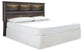 Drystan King/California King Bookcase Headboard with Mirrored Dresser and Chest Premier Furniture & Mattress