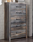 Drystan Queen/Full Bookcase Headboard with Mirrored Dresser and Chest - Premier Furniture & Mattress