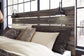 Drystan Queen Panel Bed with 2 Storage Drawers with Mirrored Dresser Premier Furniture & Mattress