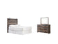 Drystan Queen Panel Headboard with Mirrored Dresser - Premier Furniture & Mattress