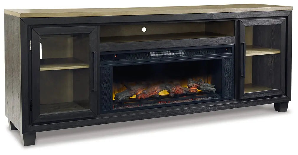 Foyland 83" TV Stand with Electric Fireplace Premier Furniture & Mattress