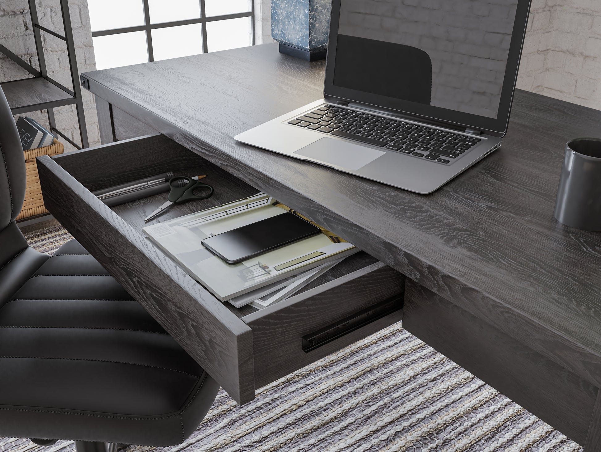 Freedan Home Office Desk Premier Furniture & Mattress