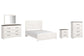 Gerridan Queen Panel Bed with Mirrored Dresser, Chest and Nightstand Premier Furniture & Mattress