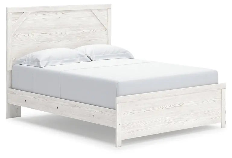 Gerridan Queen Panel Bed with Mirrored Dresser and Nightstand - Premier Furniture & Mattress