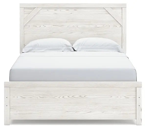 Gerridan Queen Panel Bed with Mirrored Dresser and Nightstand - Premier Furniture & Mattress