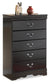 Huey Vineyard Queen Sleigh Bed with Mirrored Dresser, Chest and Nightstand Premier Furniture & Mattress