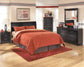 Huey Vineyard Queen Sleigh Headboard with Mirrored Dresser, Chest and 2 Nightstands Premier Furniture & Mattress