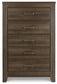 Juararo Queen Panel Headboard with Mirrored Dresser and Chest Premier Furniture & Mattress