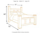Juararo Queen Poster Bed with Mirrored Dresser Premier Furniture & Mattress