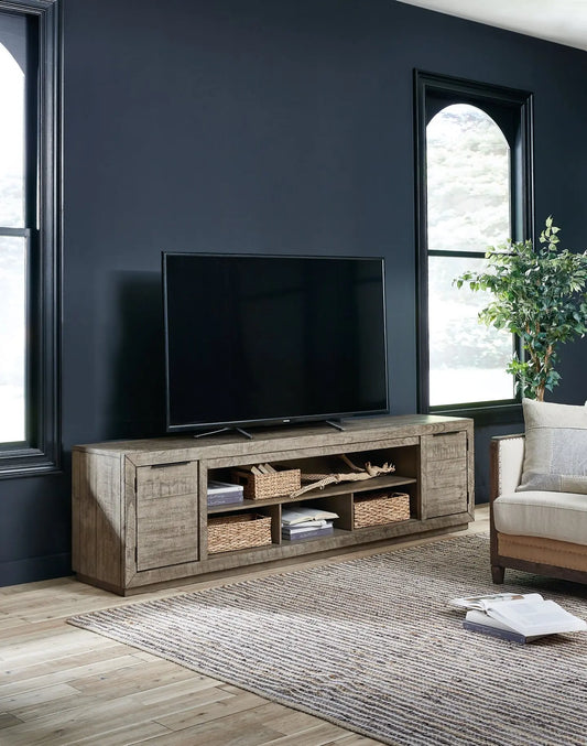 Krystanza XL TV Stand w/Fireplace Option Premier Furniture & Mattress