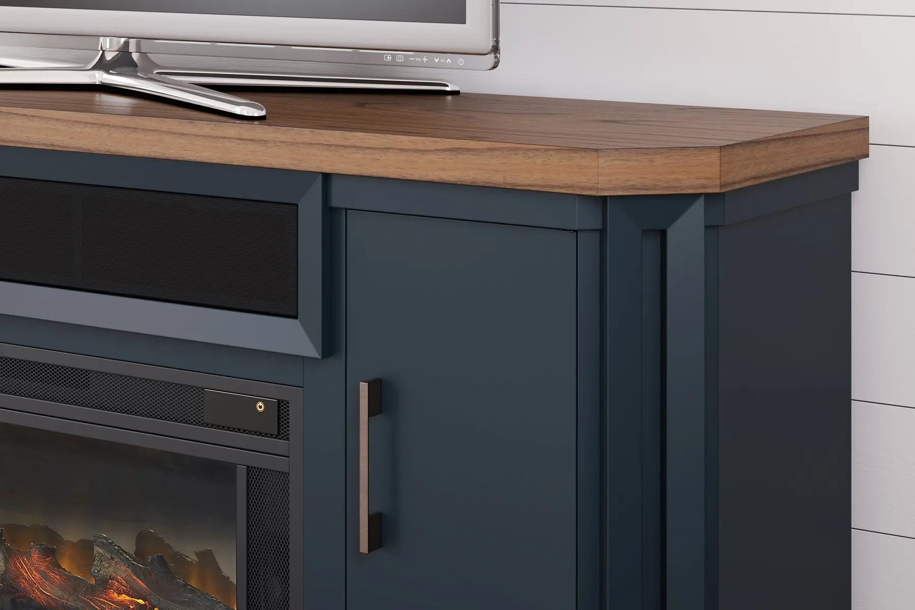 Landocken 83" TV Stand with Electric Fireplace Premier Furniture & Mattress