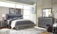 Lodanna King Panel Bed with 2 Storage Drawers with Mirrored Dresser Premier Furniture & Mattress