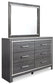 Lodanna King Panel Bed with Mirrored Dresser Premier Furniture & Mattress