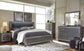 Lodanna King Panel Bed with Mirrored Dresser Premier Furniture & Mattress