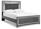 Lodanna King Panel Bed with Mirrored Dresser Premier Furniture & Mattress