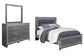 Lodanna Queen Panel Bed with Mirrored Dresser Premier Furniture & Mattress