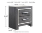 Lodanna Queen Panel Bed with Mirrored Dresser and Nightstand - Premier Furniture & Mattress