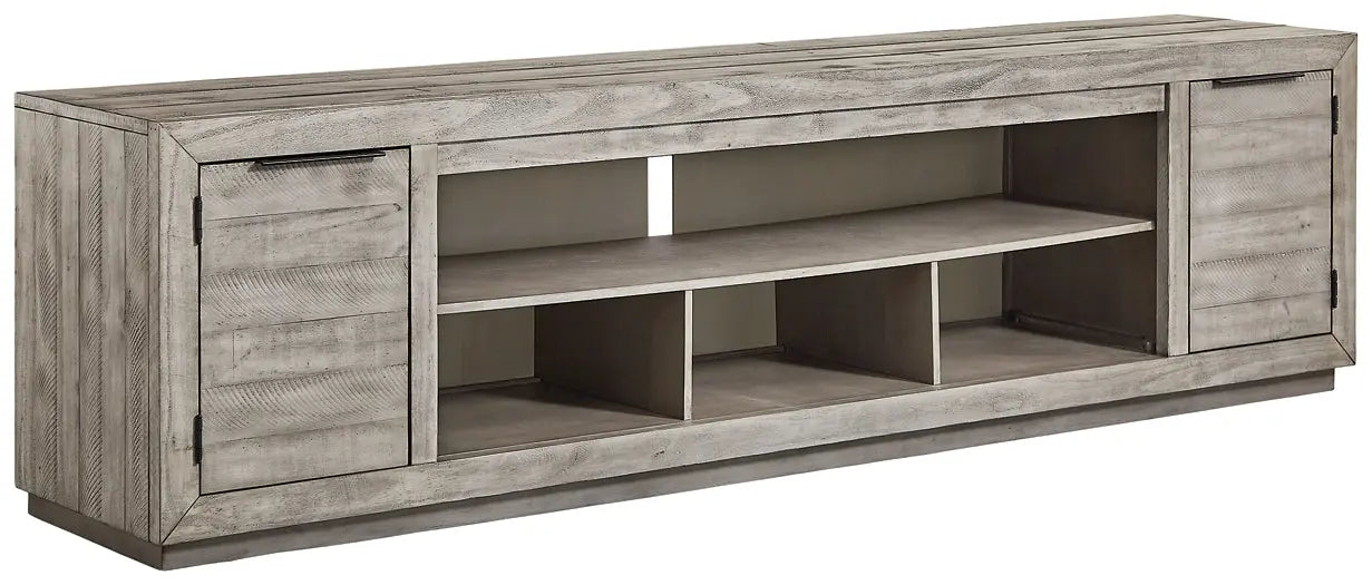 Naydell XL TV Stand w/Fireplace Option - Premier Furniture & Mattress