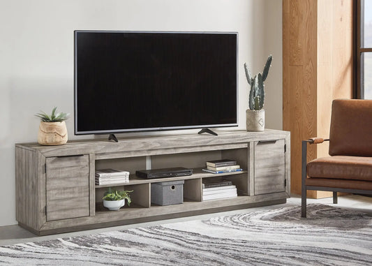 Naydell XL TV Stand w/Fireplace Option Premier Furniture & Mattress