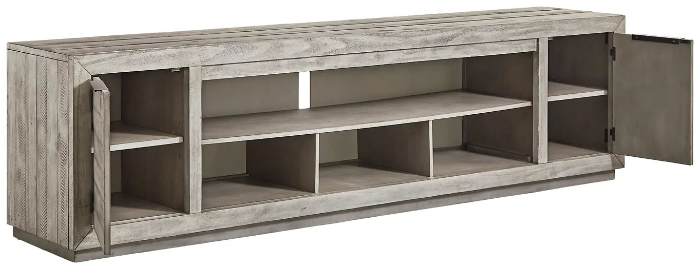 Naydell XL TV Stand w/Fireplace Option - Premier Furniture & Mattress