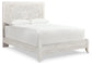 Paxberry Queen Panel Bed with Mirrored Dresser - Premier Furniture & Mattress