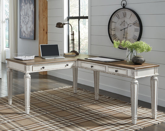 Realyn 2-Piece Home Office Desk Premier Furniture & Mattress