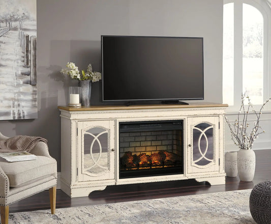 Realyn 74" TV Stand with Electric Fireplace Premier Furniture & Mattress